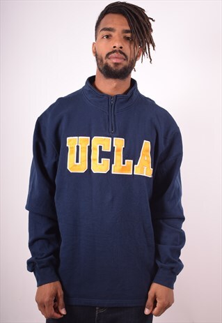 ADIDAS MENS VINTAGE UCLA SWEATSHIRT JUMPER XL BLUE 90S