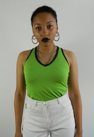 GREEN NIKE SPORTS TOP