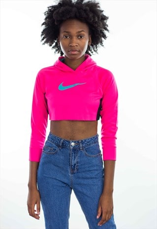 VINTAGE REWORKED NIKE CROP TOP 90S X 7