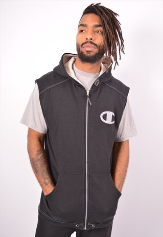 champion sleeveless hoodie