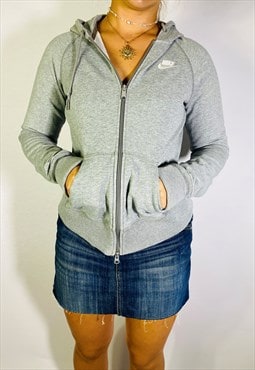 Vintage Size S Grey Full Zip Hoodie