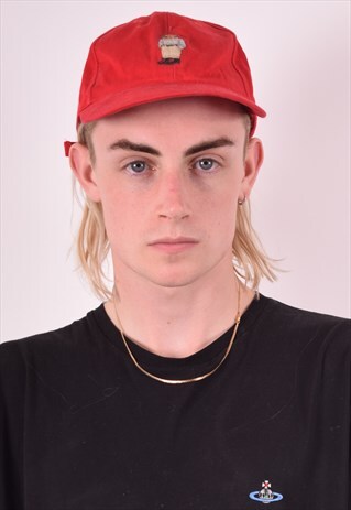POLO RALPH LAUREN MENS VINTAGE CAP ONE SIZE RED 90S