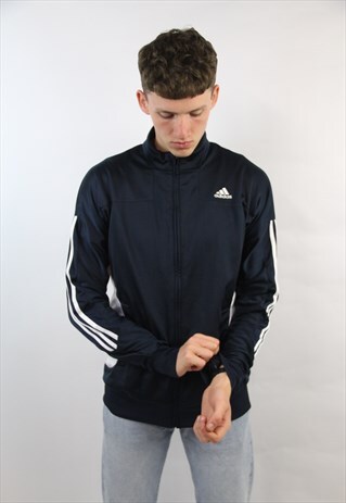 VINTAGE ADIDAS 90'S NAVY SPORTS JACKET