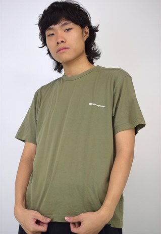 VINTAGE 90S CHAMPION GREEN T-SHIRT