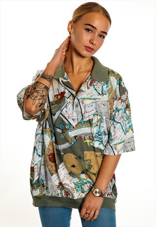VINTAGE PATTERNED T-SHIRT T310