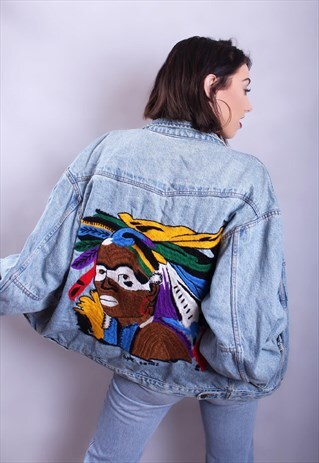 EMBROIDERED DENIM JACKET