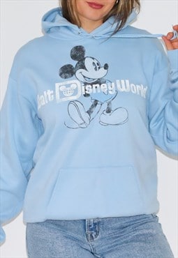 Genuine Disney Mickey Baby Blue Hoodie Sweatshirt