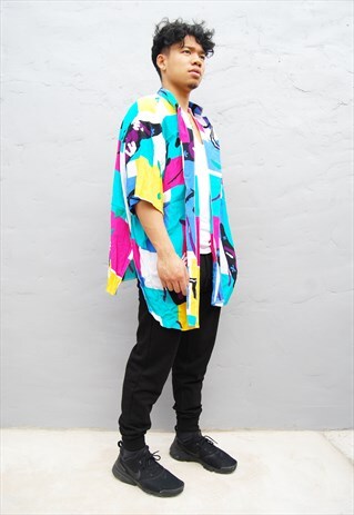CRAZY PATTERN SHIRT (1990'S/MENS'S)