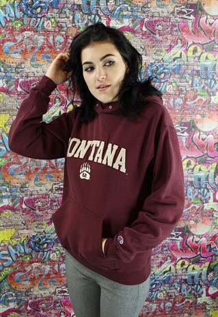 VINTAGE CHAMPION 90S SWEATSHIRT HOODIE. BRANDED SPORTSWEAR.