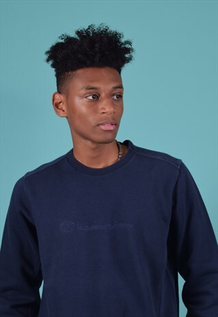 VINTAGE CHAMPION NAVY SWEATSHIRT