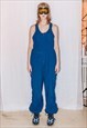 90'S VINTAGE SKI PUFF DUNGAREES IN NAVY BLUE / UNISEX