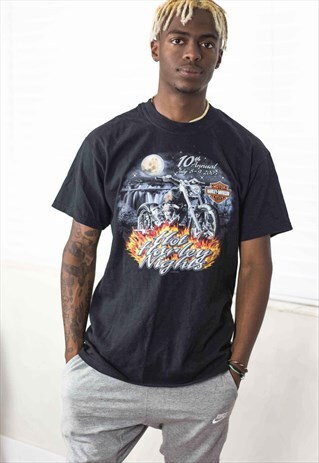 VINTAGE HARLEY-DAVIDSON T-SHIRT LOGO 90S M 7.9
