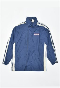 Vintage 90's Adidas Rain Jacket Navy Blue
