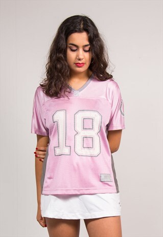 90'S VTG NFL REEBOK WOMENS PINK INDIANAPOLIS COLTS JERSEY
