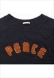 VINTAGE 90'S AMERICAN EAGLE SWEATSHIRT PEACE SPELLOUT