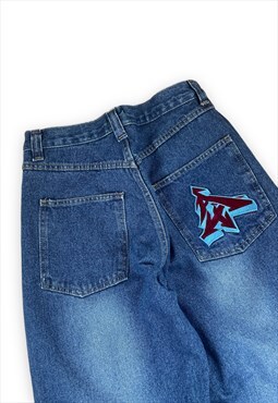 Apache Vintage Y2K Deadstock Brand new blue baggy jeans