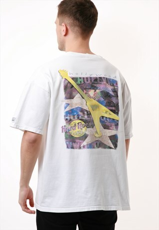 90S VINTAGE HARD ROCK CAFE COTTON GRAPHIC T-SHIRT 16423