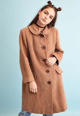 VINTAGE 60'S RETRO MOD CLASSY TWEED COAT
