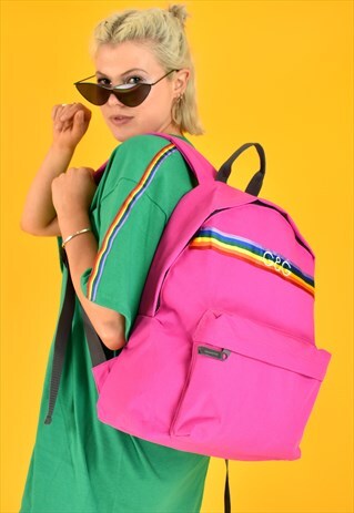 G&G UNISEX PINK RAINBOW RIBBON RUCKSACK