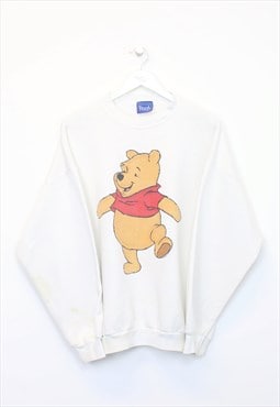 Vintage Pooh sweatshirt in white. Best fits L