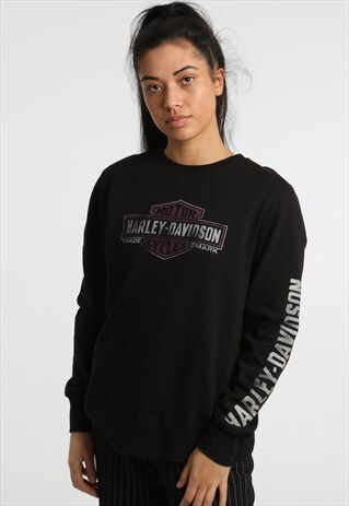 90S HARLEY DAVIDSON PRINT LOGO SWEATSHIRT