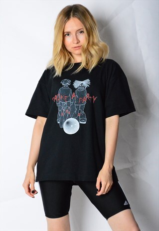 VINTAGE 90S BLACK BOWLING PARTY T-SHIRT