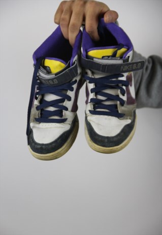 VINTAGE NIKE AIR SUEDE PATTERNED TRAINERS