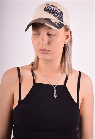 PUMA WOMENS VINTAGE CAP ONE SIZE BEIGE 90S