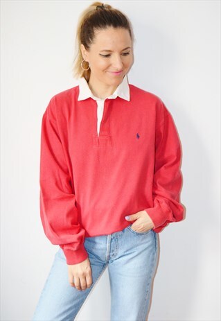 90'S RALPH LAUREN RUGBY VINTAGE SWEATSHIRT /JUMPER