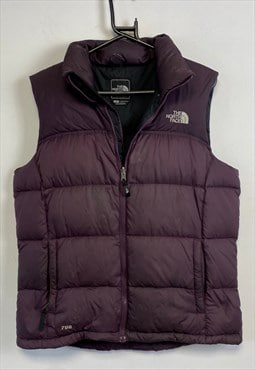 Purple North Face 700 Puffer Gilet Women's Large