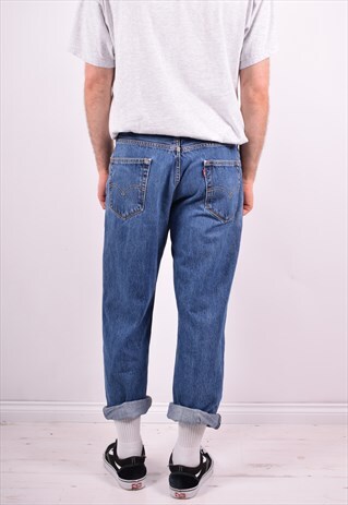 LEVI'S 550 MENS VINTAGE JEANS W34 L30 BLUE 90'S