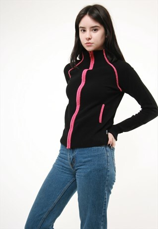 90S VINTAGE RARE VERSACE VJC ZIP CROP JUMPER 313