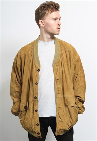 VINTAGE SUEDE BOMBER JACKET