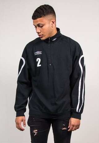 00'S UMBRO QUARTER ZIP SWEATSHIRT