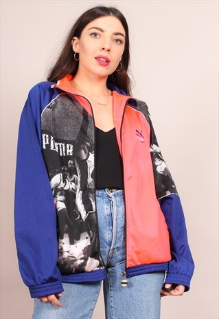 VINTAGE 80S OVERSIZED PUMA TRACK JACKET