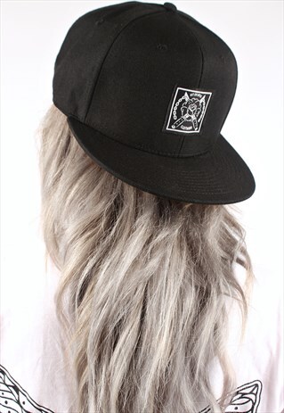 ROSE DAGGER BLACK 6 PANEL SNAPBACK