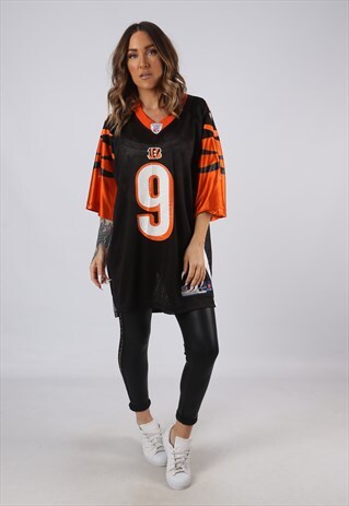 VINTAGE NFL OVERSIZED T-SHIRT FOOTBALL JERSEY TOP XL (A5N)