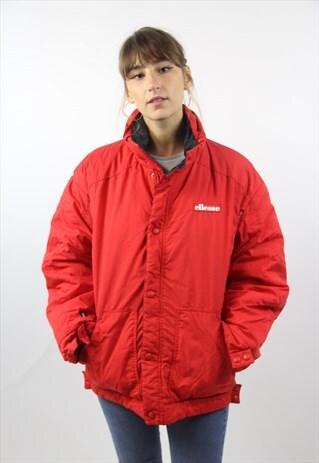 VINTAGE ELLESSE RED PADDED 90S JACKET
