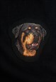90'S BOX FIT ROTTWEILER DOG T-SHIRT IN BLACK SIZE SMALL