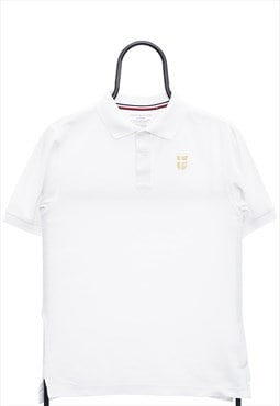 Vintage Tommy Hilfiger White Polo Shirt Womens