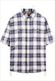 Vintage 90's Wrangler Shirt Short Sleeve Check Button Up