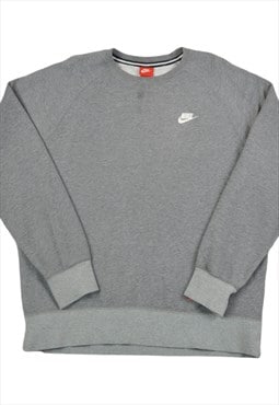 Vintage Nike Crew Neck Sweatshirt Grey Medium