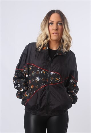 SHELL JACKET BOMBER TRACK TOP OVERSIZED VINTAGE 90'S (CK3H)