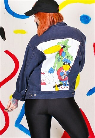 DANGERMOUSE OVERSIZED VINTAGE DENIM JACKET