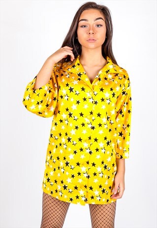 VINTAGE STAR PATTERN SHIRT S1249