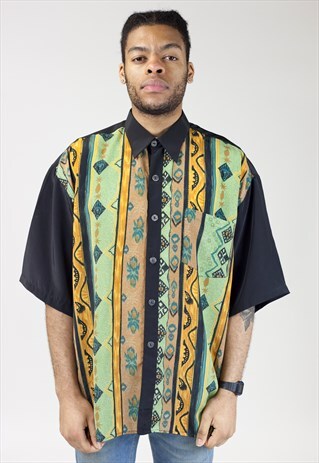 VINTAGE 90S PATTERNED SHIRT