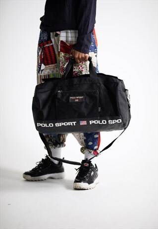 RARE VINTAGE POLO RALPH LAUREN DUFFLE WEEKEND BAG