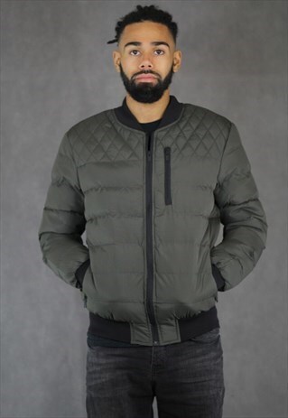 KHAKI BOMBER JACKET