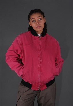 Carhartt Bomber Jacket in red. 