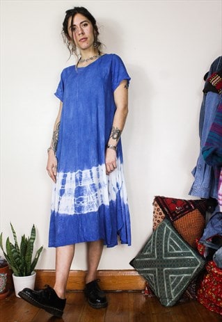 FAIRTRADE NATURAL TIE DYE DRESS